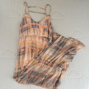 Maurices peach maxi dress size medium